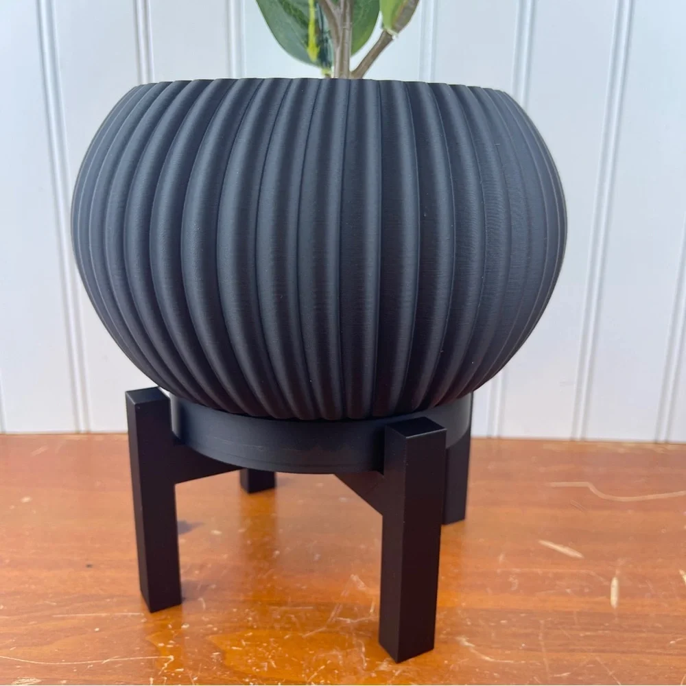 Indoor Planter Pot, The Roni Planter, Houseplants Pot, Black